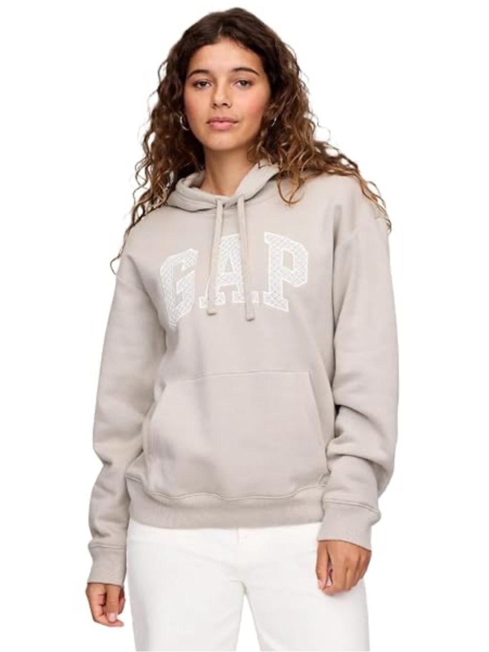Gap Hooded Sweatshirt with Stitch Detail on Logo Size Medium